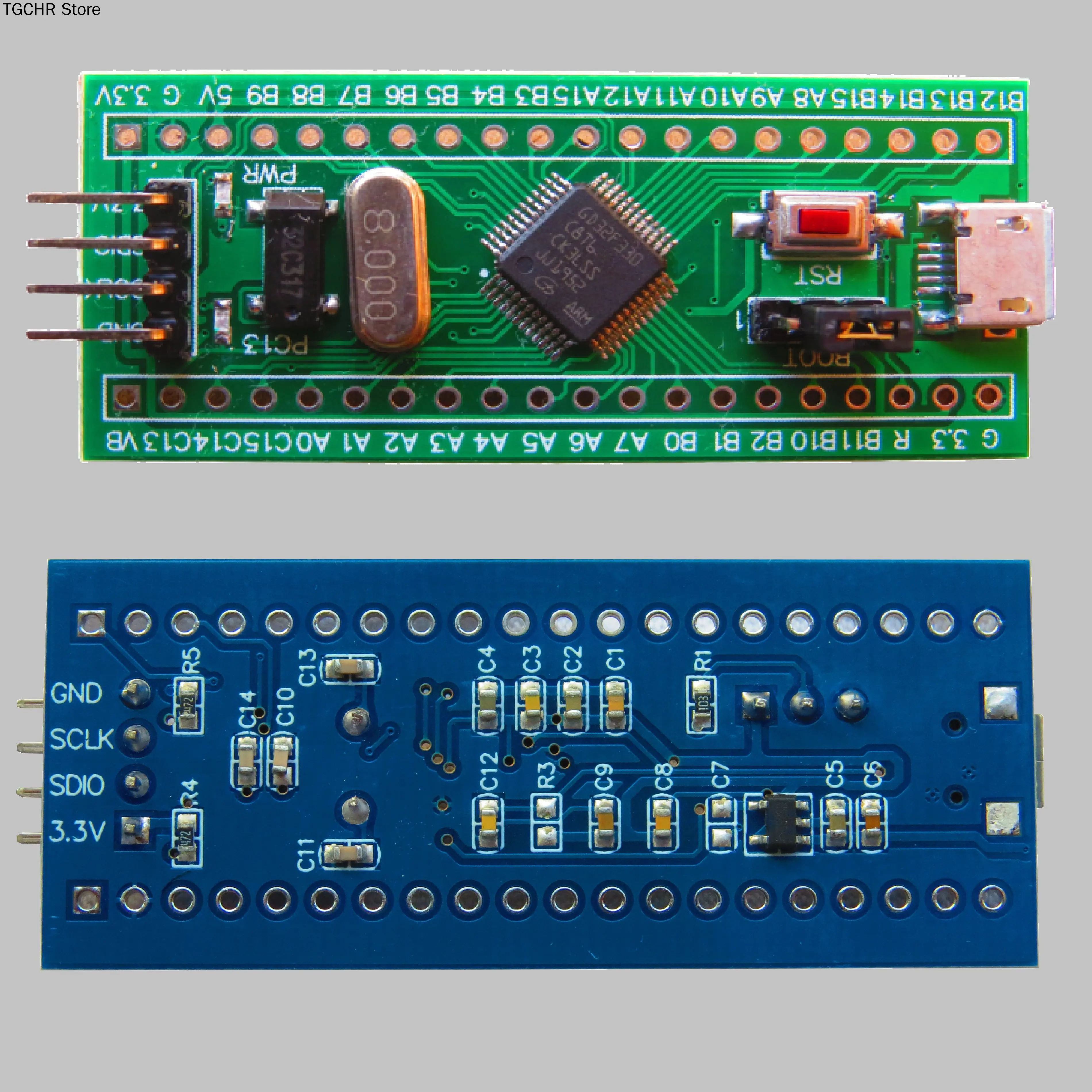GD32F330C8T6 الأساسية المجلس M4 يحل محل STM32 مع عالية الأداء F330 الحد الأدنى تطوير نظام المجلس