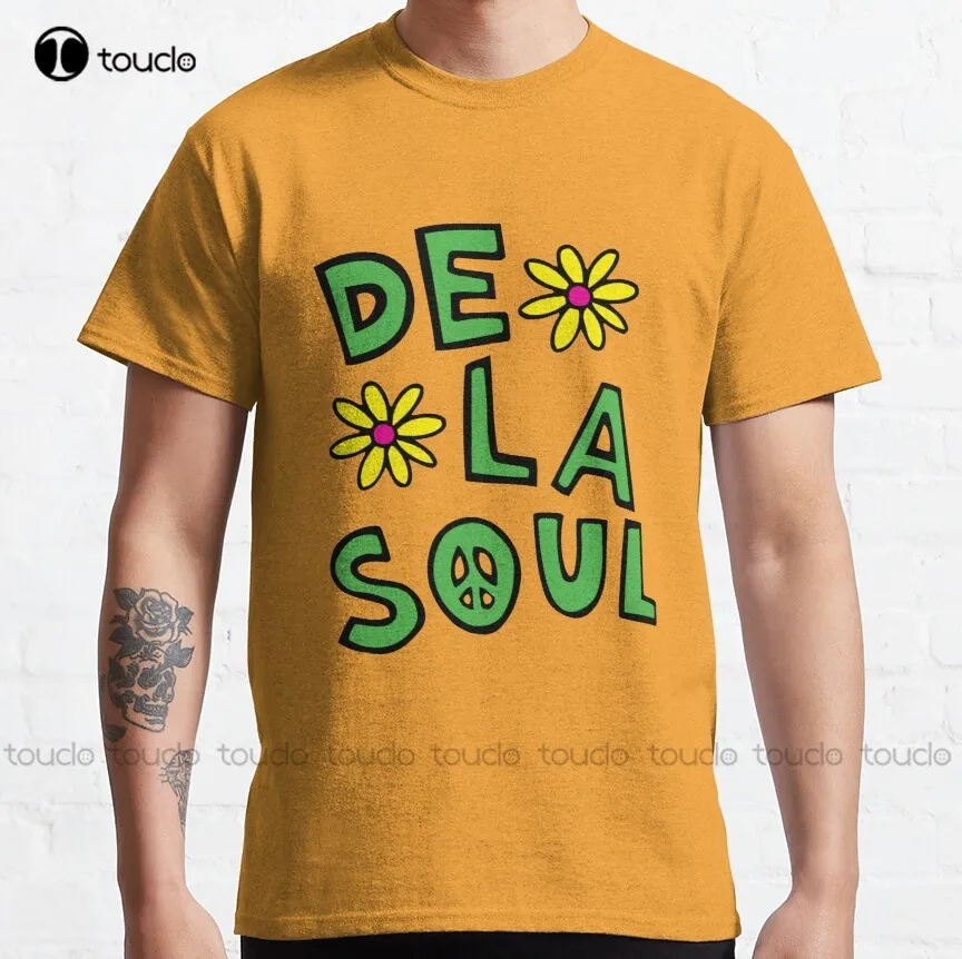 Original De La Soul 인쇄 클래식 티셔츠 교사 셔츠 맞춤형 Aldult Teen Unisex 디지털 인쇄 티셔츠 Fashion Funny New