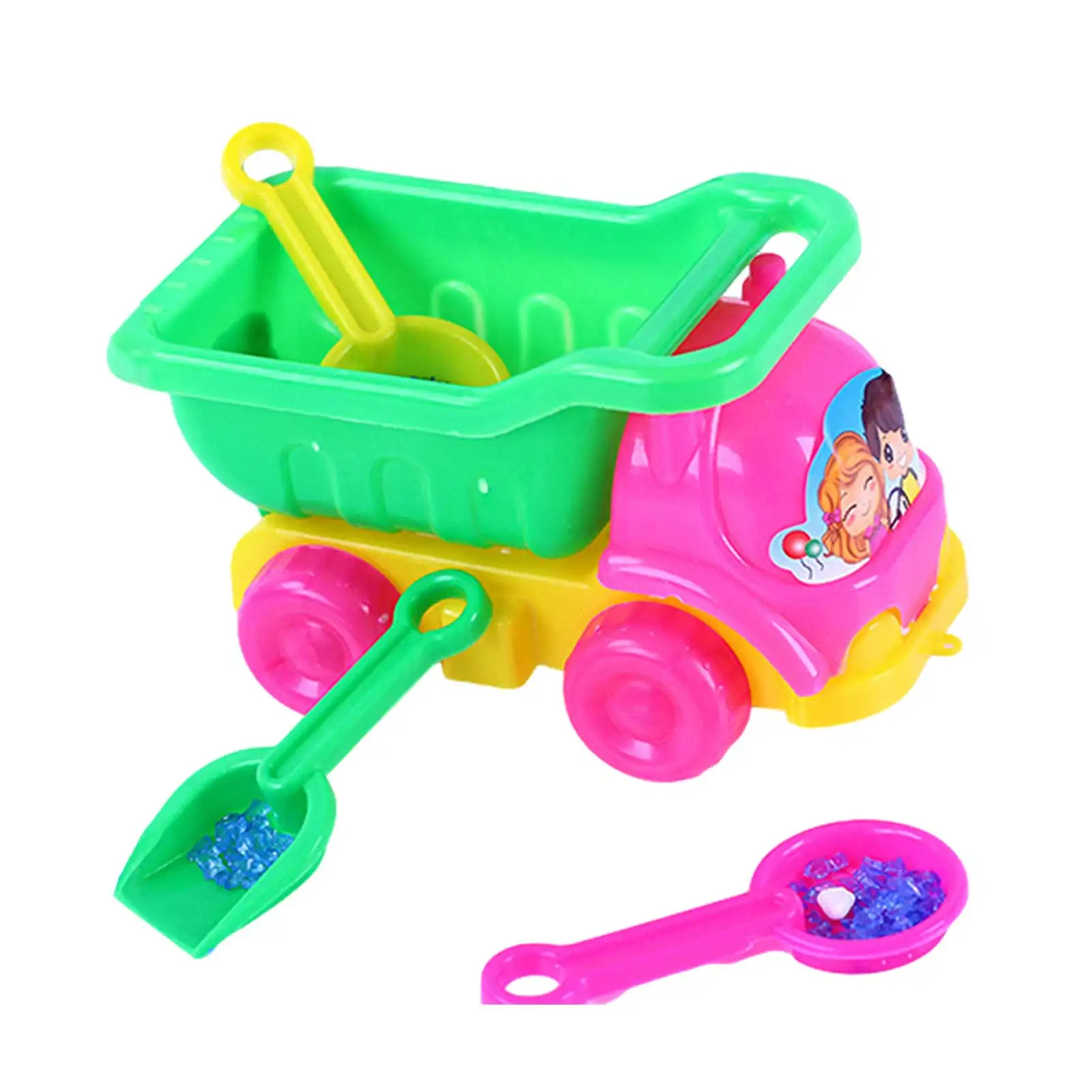 Beach Toy Dump Truck Kids Sand Toy Truck Construction Vehicle Toy Beach Toys Playset Truck Sand Shovel Set Outdoor Beach Tool