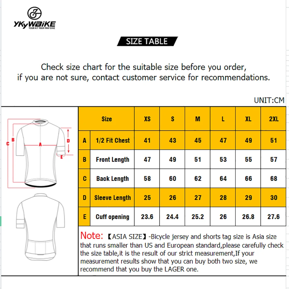 YKYWBIKE Cycling Jersey Seamless Short Sleeve Cycling Clothing MTB Bike Clothing  Road Racing Tops Men\'s Cycling Uniform