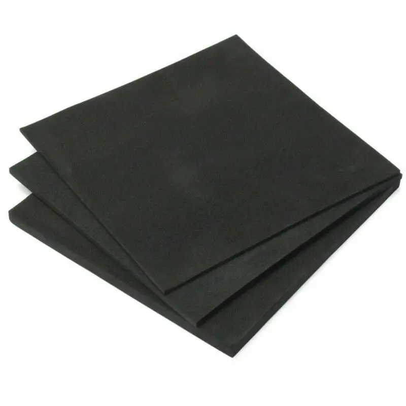 2pcs 3/5/10 mm Black EVA High Density Closed Cell Foam Sheet Acoustic Sheet 150x150mm/200x200mm