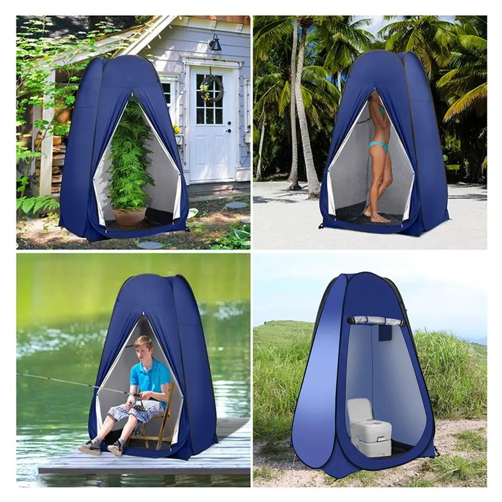 Imagem -04 - Portátil Pop-up Privacy Shower Tent Espaçoso Vestiatório para Camping Pesca Caminhadas Praia wc ao ar Livre Banheiro