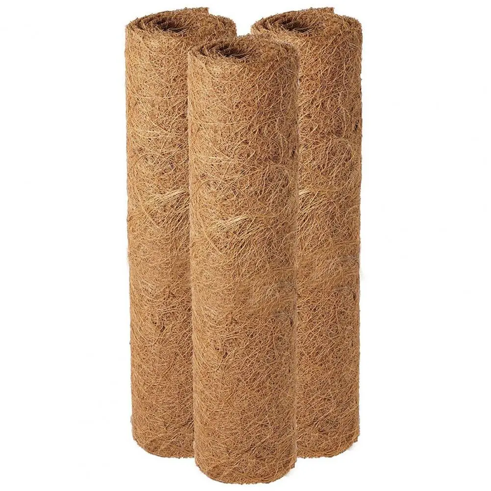 

3Pcs Coconut Palm Mat Liner Roll Breathable Tear-Resistant Coir Coconut Planter Liner Garden Decoration