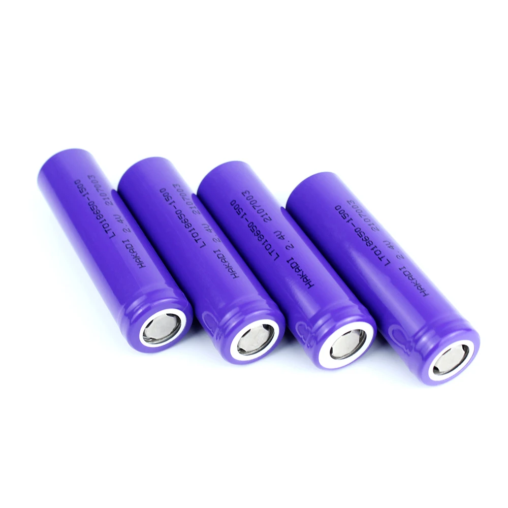 HAKADI 18650 LTO 2.4V 1500mah Rechargeable Battery Cell A Grade Brand New 10C High Rate Discharge 25000 Cycle Low Temperature