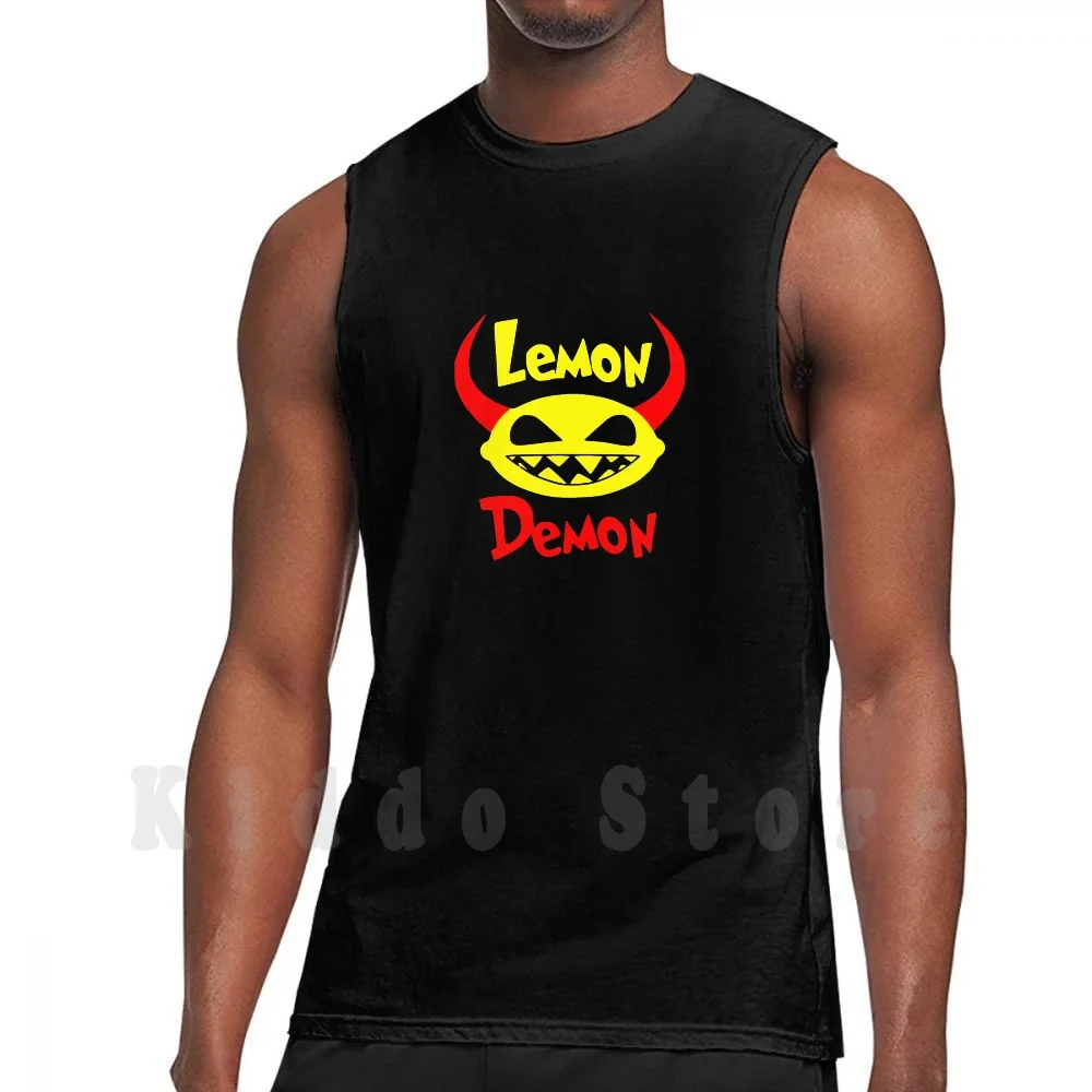Lemon Demon Tank Tops Vest Sleeveless Lemon Demon Neil Cicierega Spirit Phone Music Cabinet Man Eighth Wonder