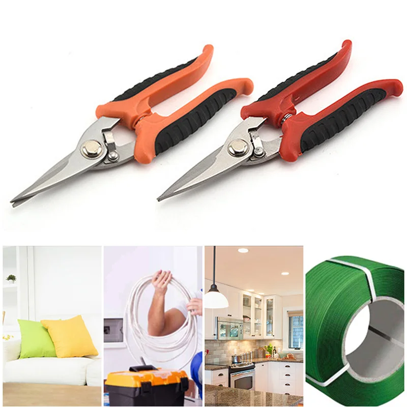 HOT Multifunction Metal Scissors Cable Stripping Shears Stainless Steel Electrician Tool NDS66