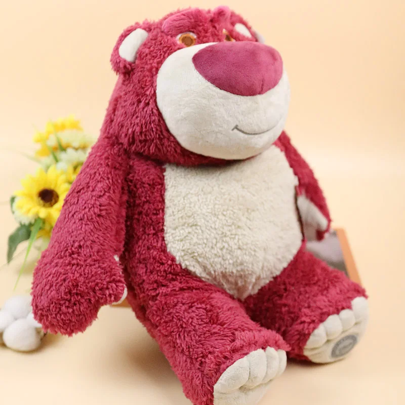 38cm Disney Lotso Bear Toy Story Plush Kawaii Stuffed Dolls Children\'S Toys For Boys Girls 10 Years Gift Cute For Girlfriend New