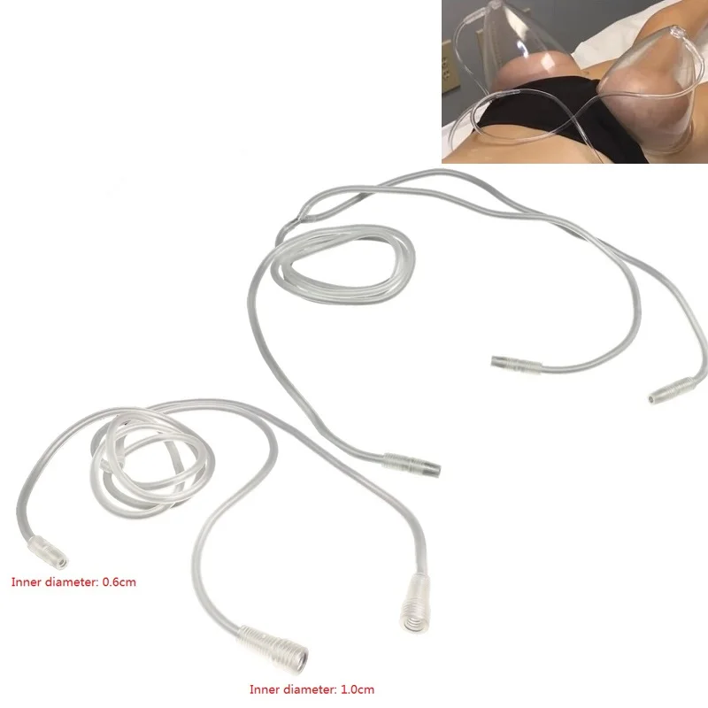 Y Shape Clear Soft Rubber Tube For Vacuum Breast Enlargement Machine Pump Suction Lifting Big Ass Buttocks Hip Butt Up Massage