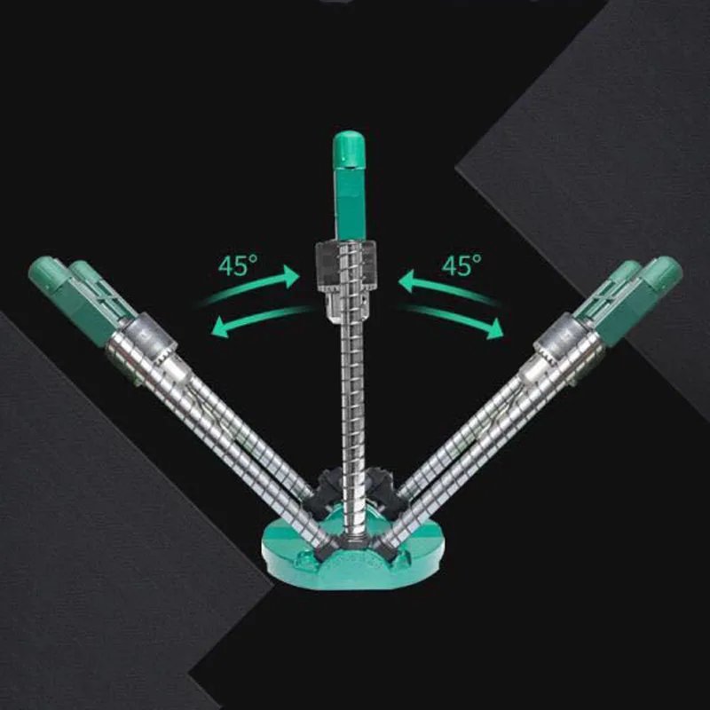 45°-90° Adjustable Angle Drill Guide Attachment with Chuck Drill Stand for Electric Drill Multifunctional Drill Stand