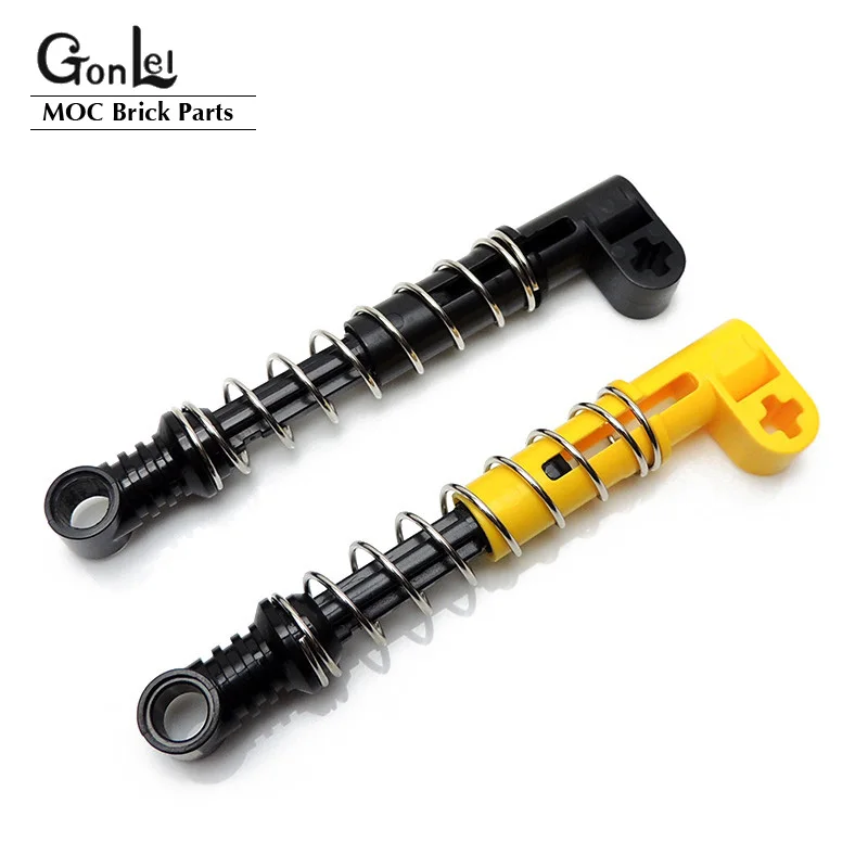 28Pcs/lot High-Tech Steering Shock Absorber 6.5L/9.5L Soft/Hard Spring MOC Building Blocks Bricks High-Tech Cars Spare Parts Toy