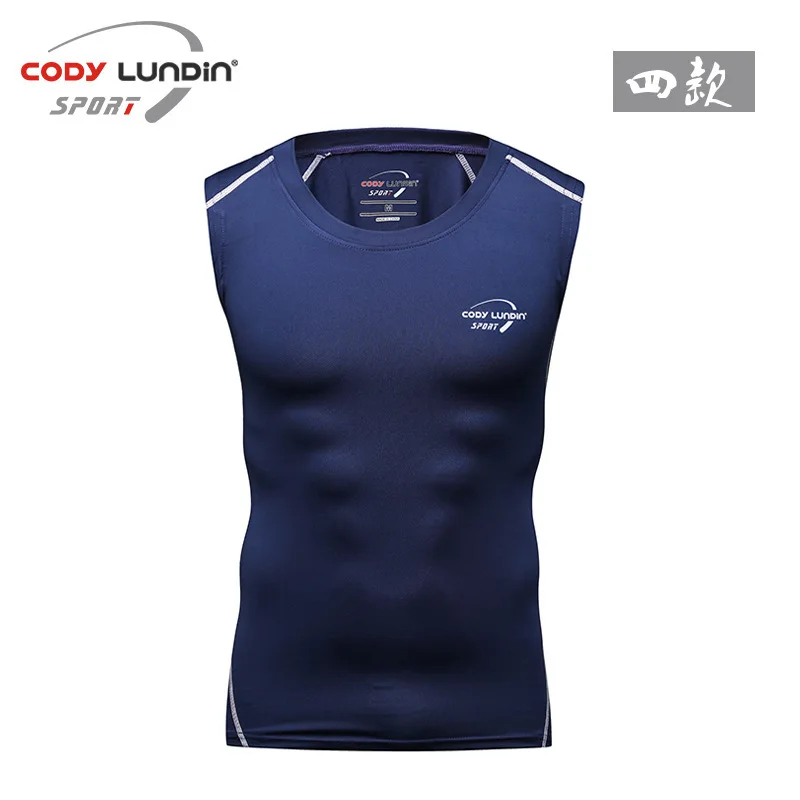 Sport Compression Vest Running Tank Top Men Bodybuilding Jogging Slim Fit Stringer Singlets Gym Fitness Workout Sleeveless Shirt