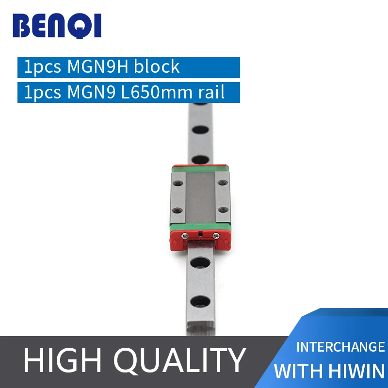 

cnc machine miniature linear guide MGN9H block + linear rail L650mm