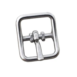 20pcs Stainless Steel Buckle Solid Shoes Strap Buckles Garment Bag Leather Metal Accessory 15mm