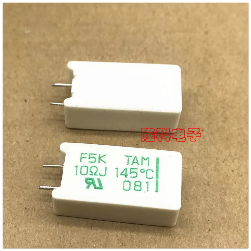 Original new 100% F5K100J14-Y temperature insurance cement resistor 10RJ 145-degrees F5K 10OHM (Inductor)