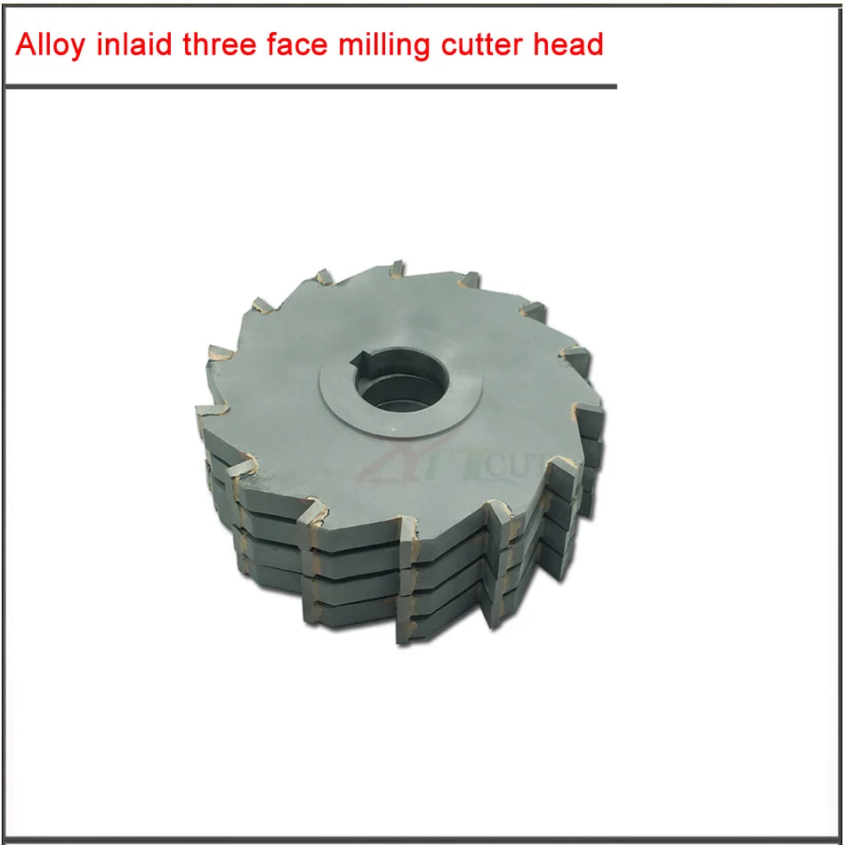 63mm 80mm 100 125mm T-groove milling cutter for welded tungsten steel ,Welded carbide straight shank T-type milling cutter head