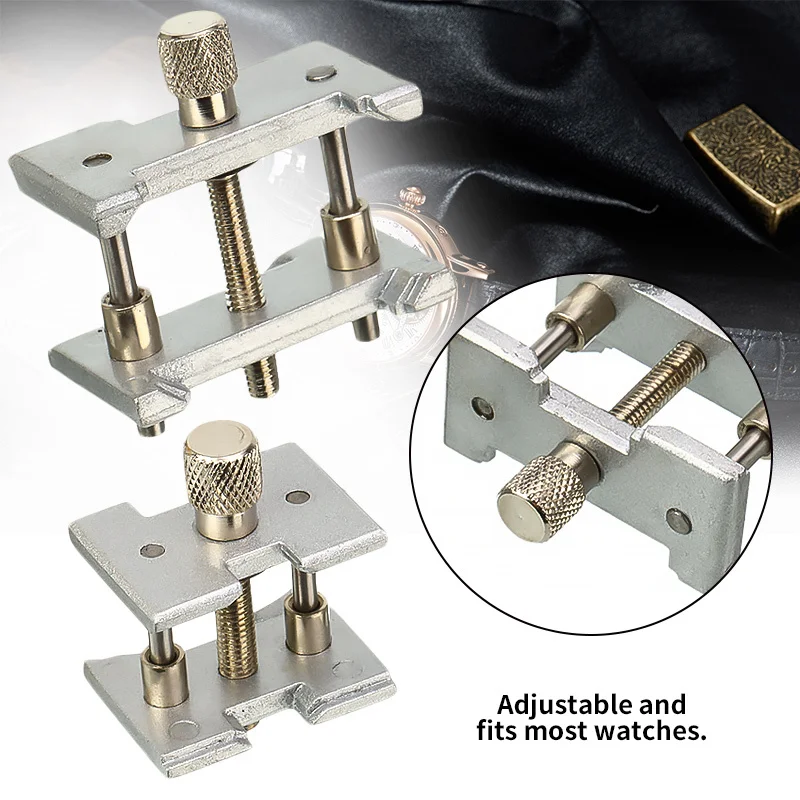 

2 In 1 Metal Watch Case Repair Tool Watch Movement Holder Vice Clamp Adjustable For Most Watchmaker Repair Watch Tools Kit