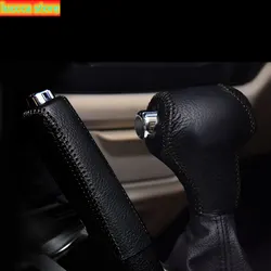 Protective grip case, inner handle accessories for KIA Sportage R 2011 2013 2014 2015 K3, leather case for hand brake grips