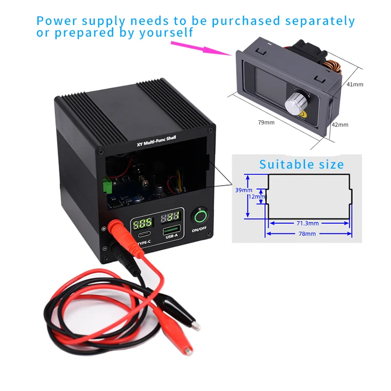 Digital controlled power supply shell DIY kit full protocol PD fast charging module mobile phone charging board