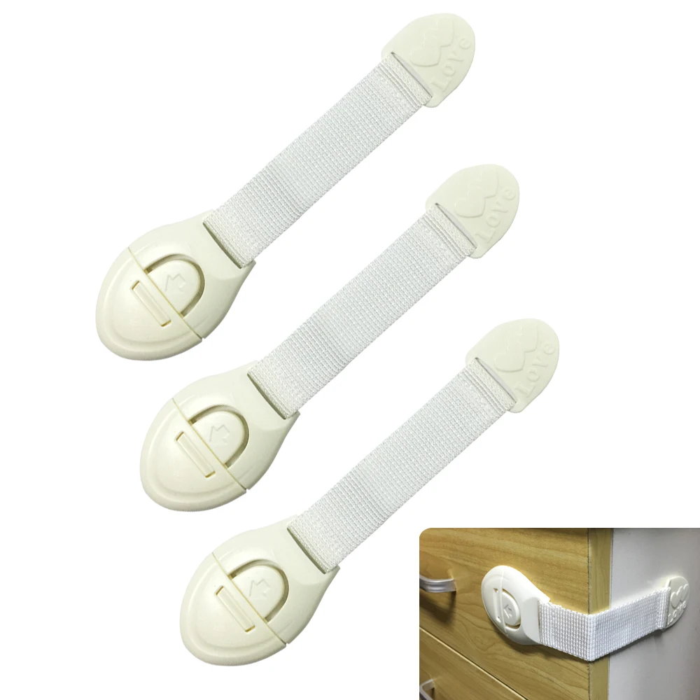 10 pieces safety lock baby child safety care plastic lock with baby protection drawer door cabinet cupboard toilet kids lock