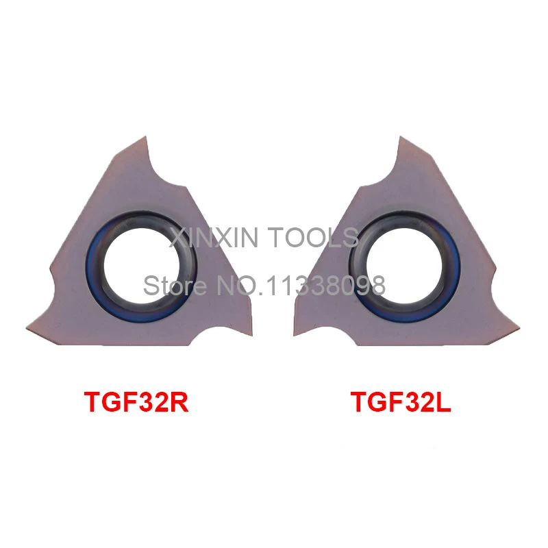 10pcs TGF32R/L 140/150/160/180/190/200/215/220/250/260/280/300mm TGF32R Carbide turning insert,Cutting Blade for Grooving Holder