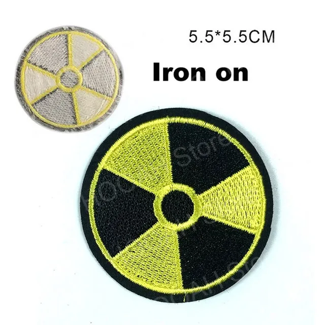 Patch di radiazione della centrale nucleare A righe STALKER S.T.A.L.K.E.R. Clusions charms Loners Atomic Power Badge Patch cernobil