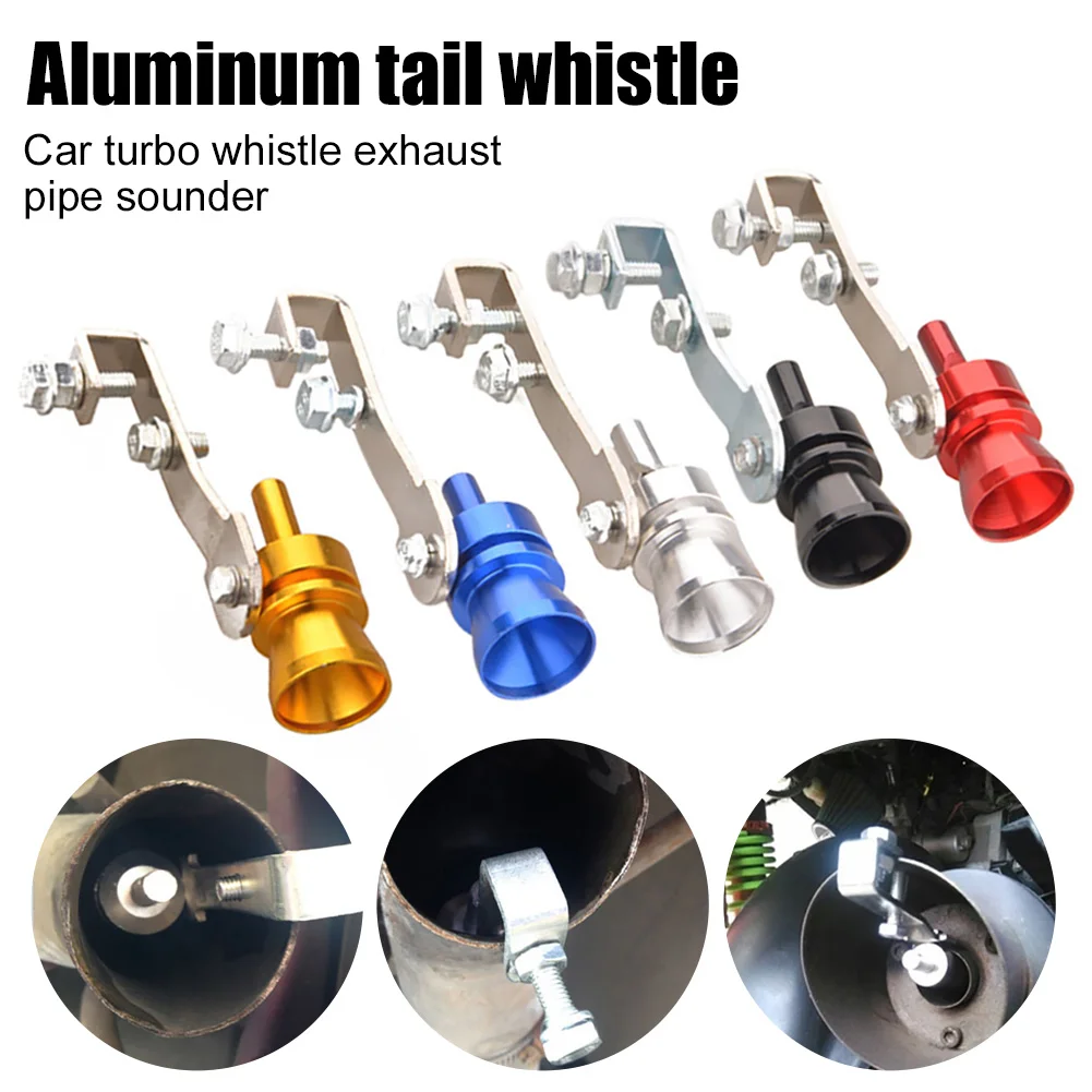 Sound Simulator Car Turbo Whistle Exhaust Pipe Muffler Modification Turbo Sound Whistle Auto Motorcycle Accessories