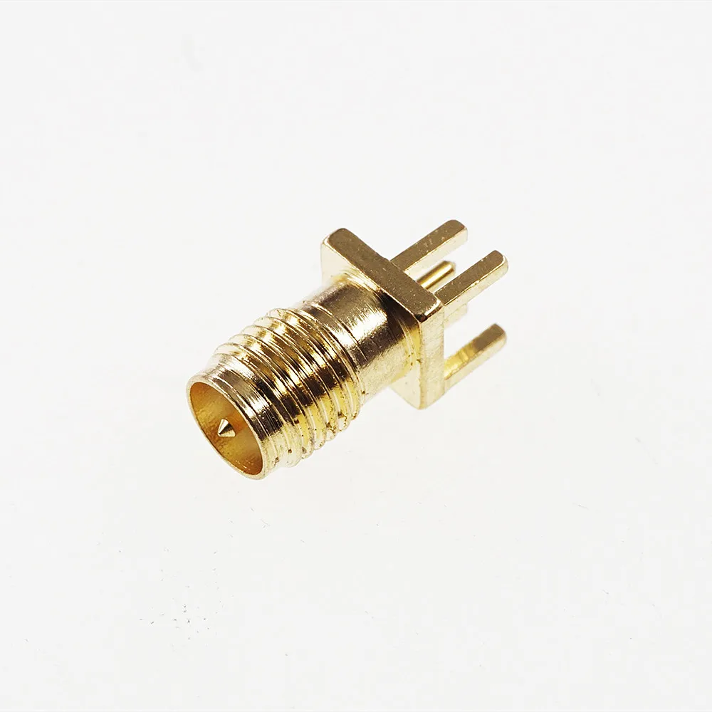 

100Pcs SMA Connector Male Pin 50 Ohm Board Edge End Launch Solder RP-SMA Coaxial RF connector Plug