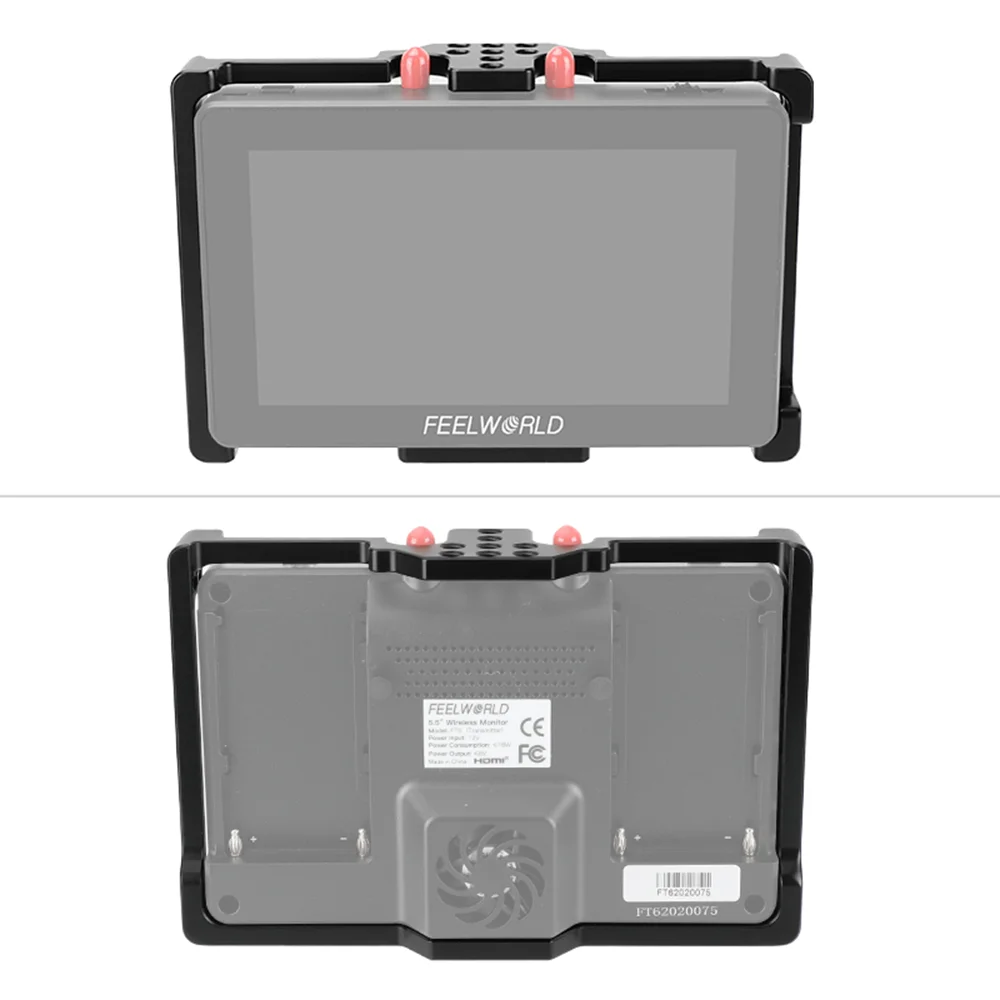 Camvate 5.5 "ขายึดเกราะป้องกันกรงจอภาพสำหรับ FR6 FT6 1/4"-20รูยึดสำหรับแท่นขุดเจาะวิดีโอ