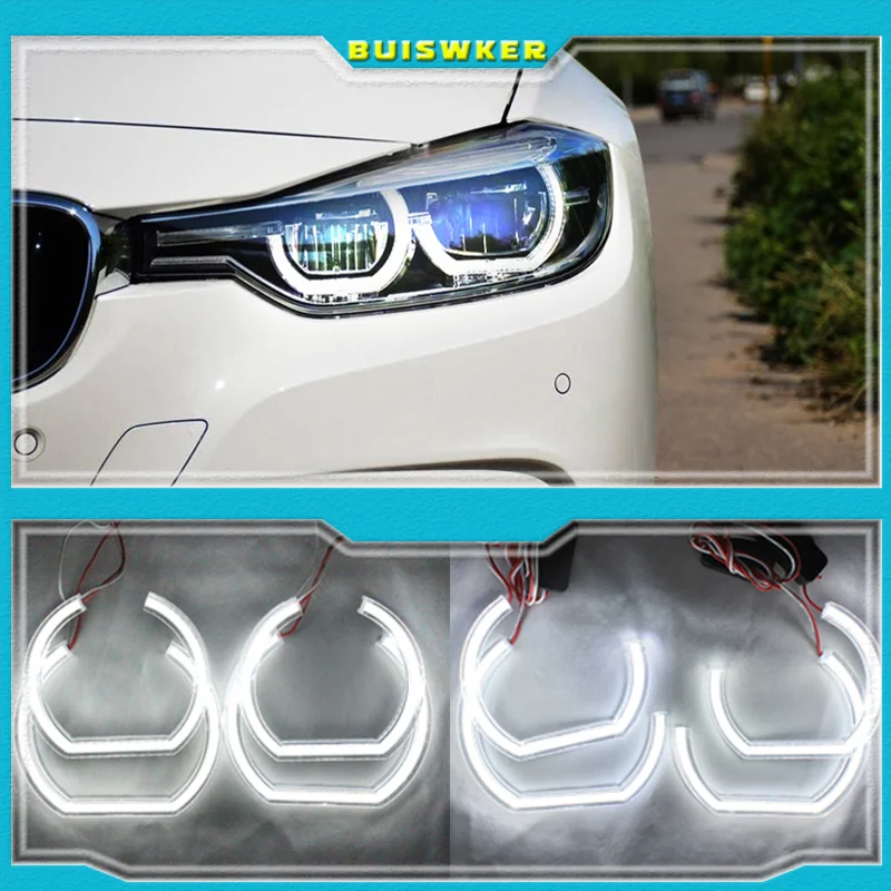 

For BMW 3 Series E90 E92 E93 M3 Coupe and cabriolet 2007-2013 Car styling High Quality DTM Style White Crystal LED angel eyes