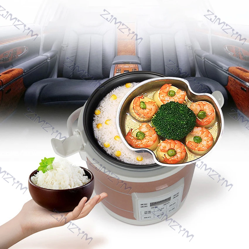 Cuiseur électrique de soupe de riz 12V/24V, 1,6 l, boîte à déjeuner Portable, chauffe-plats, pour voiture et camion