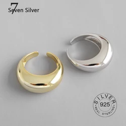 Anillos de dedo de Plata de Ley 925 auténtica para mujer, joyería fina de moda, Anillos antiguos grandes y ajustables