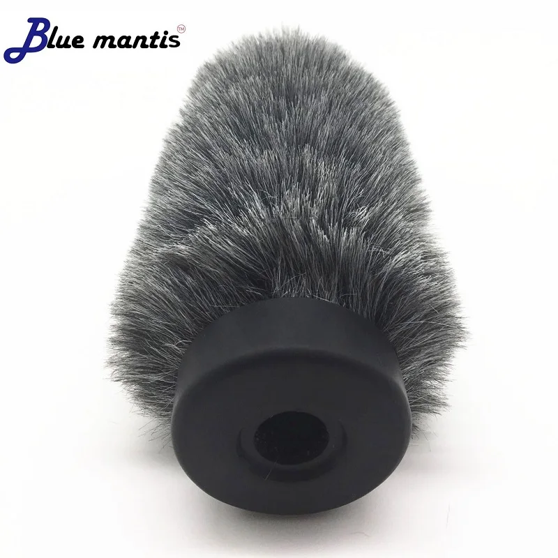 الأزرق السرعوف الميت القط ل DEITY D3 برو في الهواء الطلق الاصطناعي الفراء الرياح غطاء ميكروفون إفشل الزجاج الأمامي درع ل DEITY D3 برو