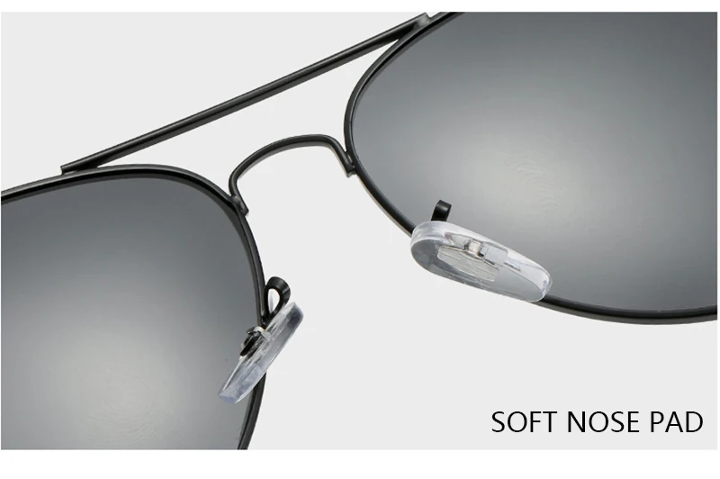Klassische Pilot Männer Sonnenbrille Polarisierte Vintage Metall Ray Sonnenbrille Frauen Spiegel Farben Fahren Männlich Shades UV400 – Detail 6