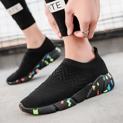 Thin Shoes For Summer White Shoes Men Sneakers Teen Shoes Without Lace Trend 2021 New Feel Socks Shoes tenis masculino chaussure