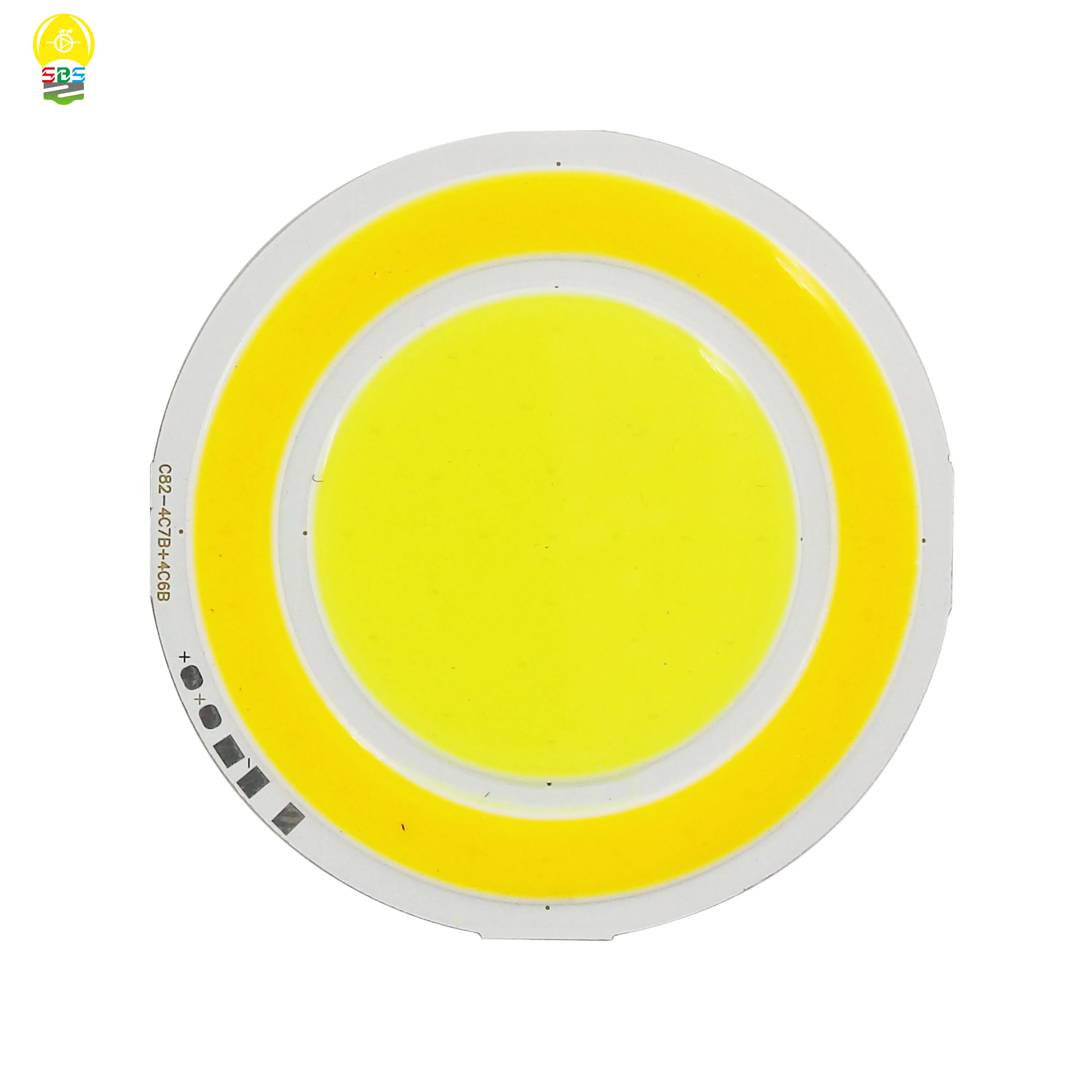 

82mm Round Double Color COB Chip Diode on Board 12V LED Light Warm Cold White 4w for DIY Indoor Outdoor Bulb