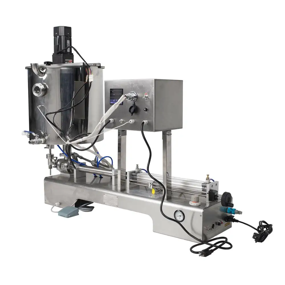 ماكينة تعبئة معجون, مزودة بخلط وتسخين ماكينة تعبئة خليط معجون SS304 يمكن تخصيص حشوة