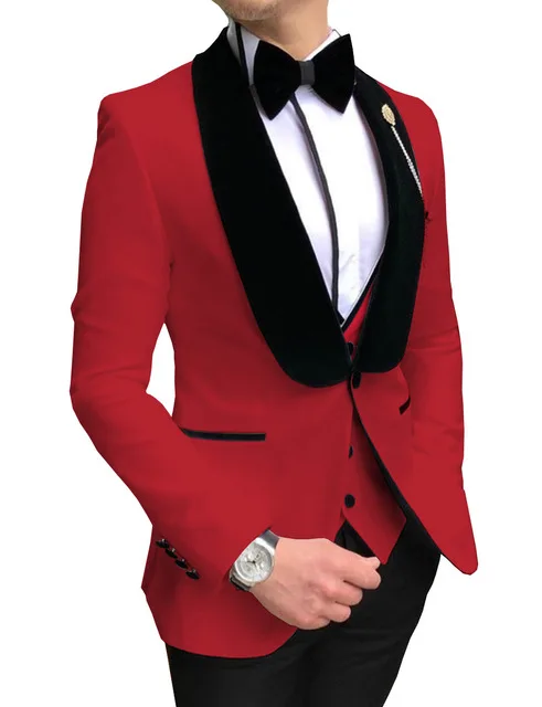 Costume de mariage trois pièces pour homme, Blazer, costume d'affaires, costume de bal, veste, pantalon, gilet