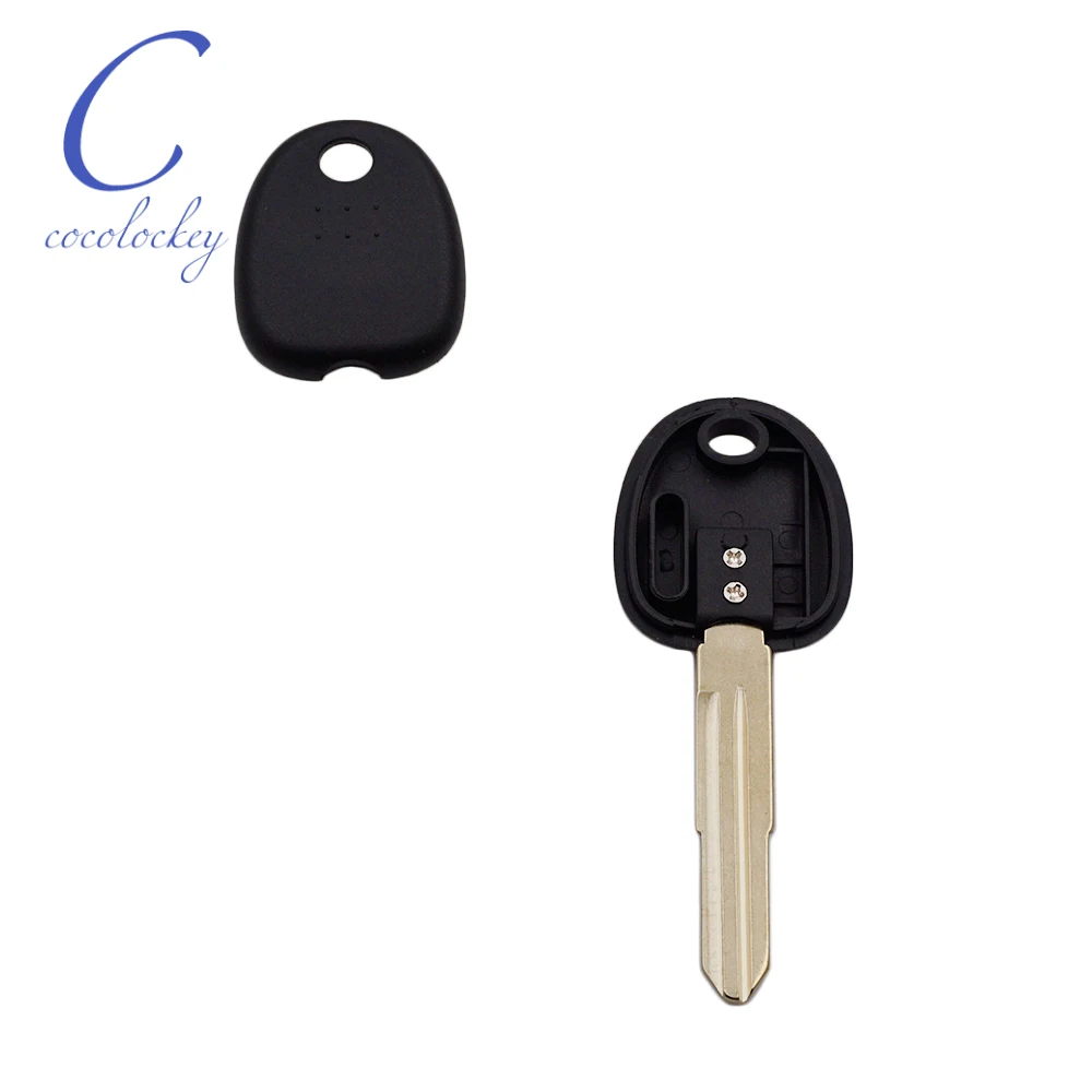 Cocolokey-carcasa de llave transpondedor de coche, carcasa Fob sin Chip para HYUNDAI Santa Fe Sonata, Chip transpondedor, hoja derecha, 10 unids/lote