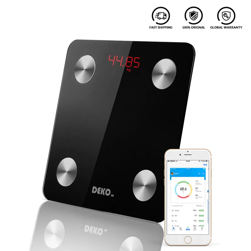 

Smart Bluetooth Body Fat Scale, Bathroom Weight Scale, Health Monitoring, Wireless Digital BMI, Body Composition Analyzer