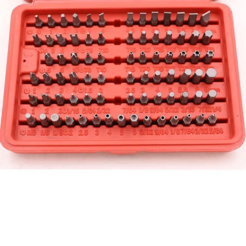 Hardware hand tool combination 100PCS batch head batch nozzle electric screwdriver post sleeve set Cross word plum head