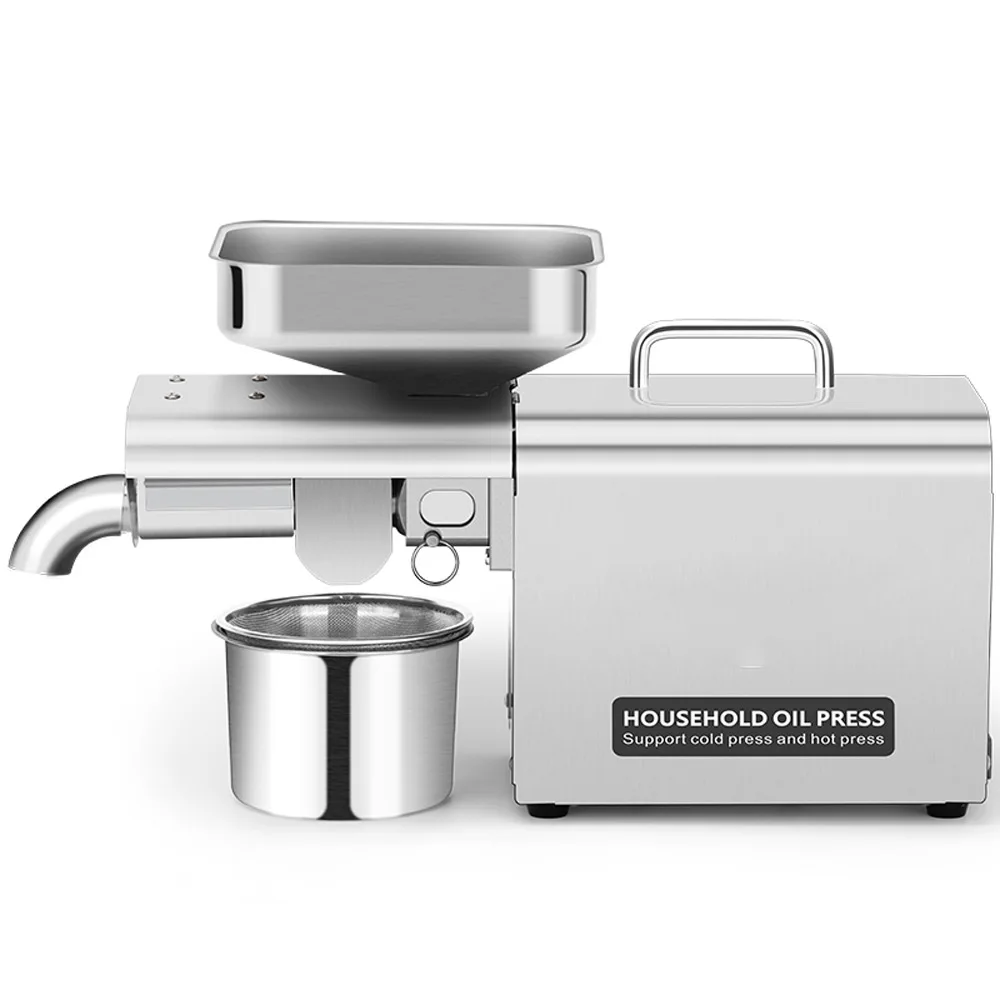 스테인레스 스틸 오일 프레스 자동 튀김 없음 소형 상업용 지능형 냉온 오일 프레스