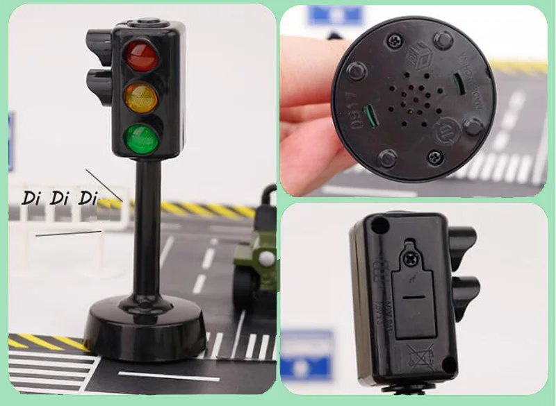 Wooden Track Train Railway Set Accessories Traffic Light Scene Rail Transit Fit For Wood Magnetic Track Train Educational Toys