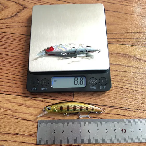 Imagen 2 del producto TSURINOYA-señuelo de pesca de 6 piezas, DW75, 70mm, 8,9g, cebo duro Minnow con gancho, plástico ABS, Isca, Leurre Artificial