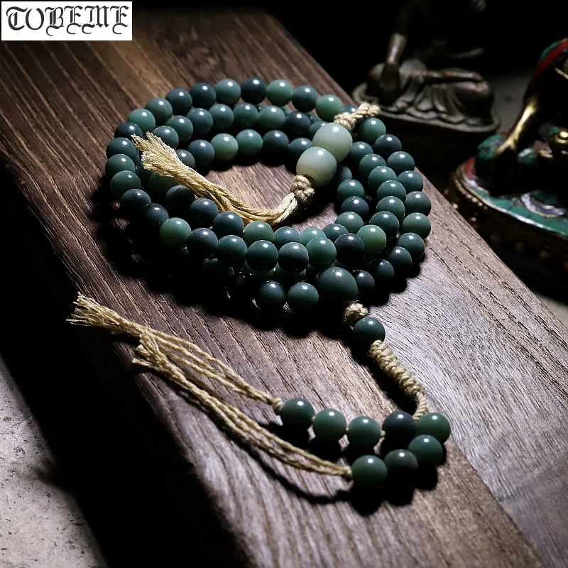 Blessed Tibetan Mala Buddhist 108 Prayer Beads Tibetan Talipot Palm Seeds Mala Buddhist Prayer Rosary