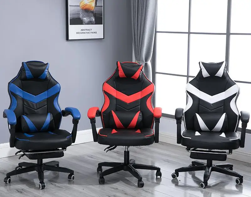 Silla de Gaming electrificada, sillón rosa con respaldo alto para ordenador, muebles de oficina, escritorio ejecutivo, reclinable
