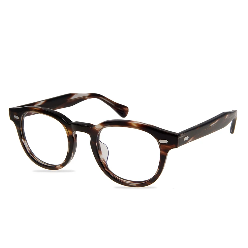 eoome Brand Original Design Men HANDMADE frames Male eyewear High Quality Metal and Acetate Fashion Square Shape Anti-Blue Lens