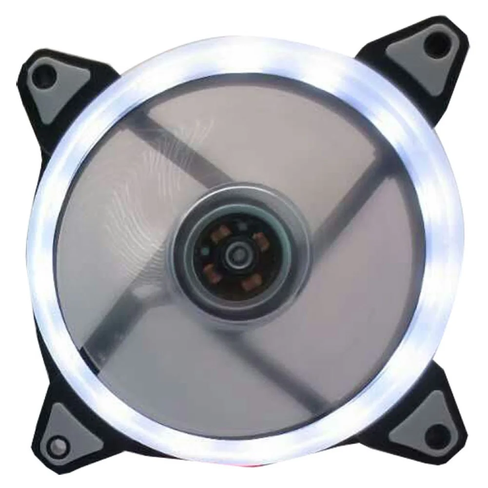 Rgb 케이스 팬 냉각 팬 120mm 3pin 다채로운 파란색 빨간색 유체 베어링 LED 컴퓨터 냉각 팬 라디에이터 히트 싱크