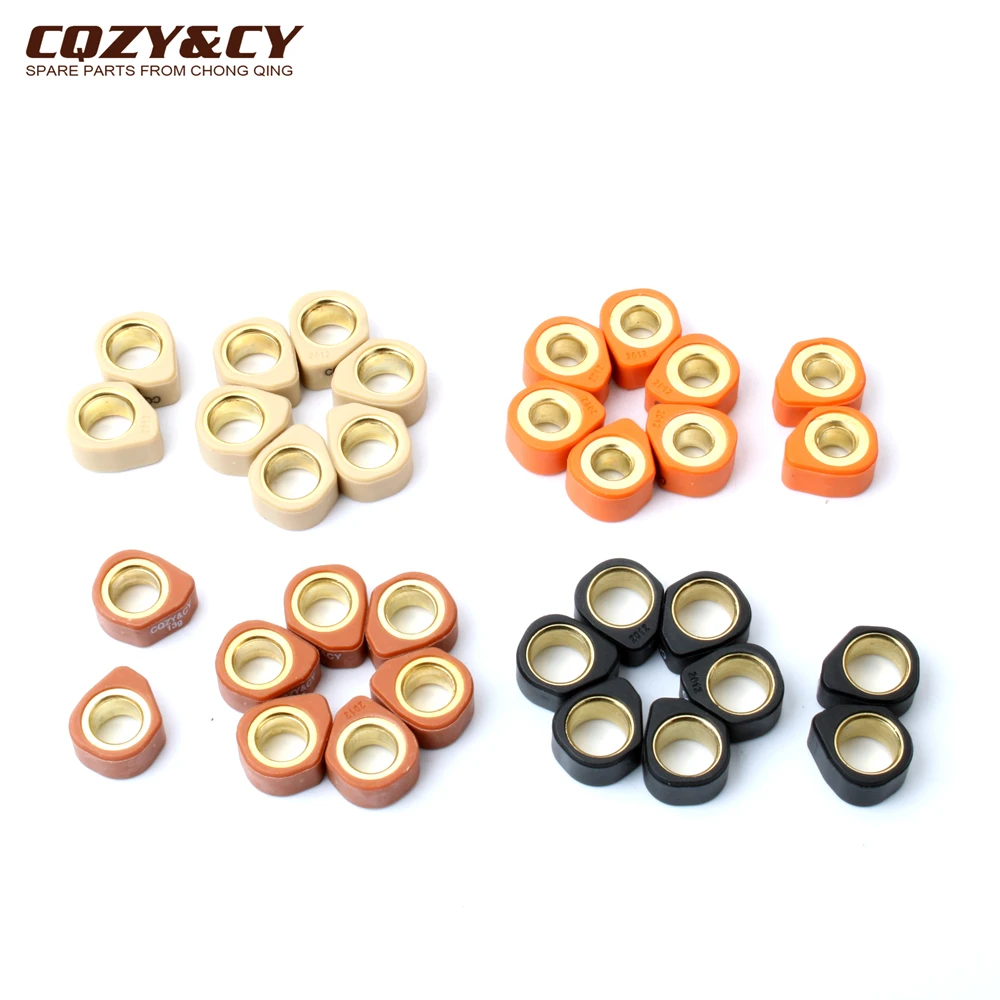 Zestaw rolek do hulajnogi 8 szt. / obciążniki wariatora 20x12mm 9g 11g 13g 16g do Kymco Downtown 300i K-XCT People GT200i GT300i