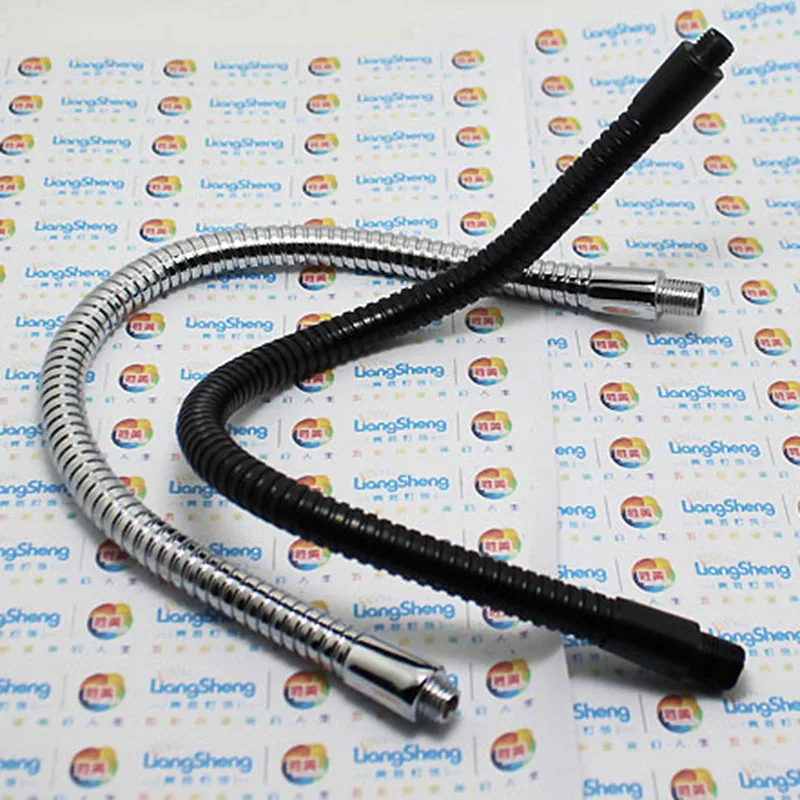 2PCS Dia 6mm 10 15 20 25 30CM Two Head M8+M8 Led lamp metal hose gooseneck serpentine tube clamp lamp, flexible metal tubing