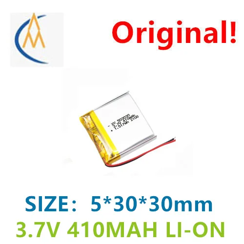 buy more will cheap 503030-410mah polymer lithium battery 3.7V rechargeable battery factory direct sales with protective plate